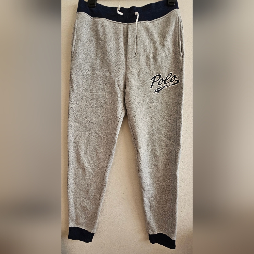 Polo by Ralph Lauren Kids Gray and Navy Joggers Size L (14-16)